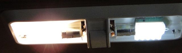 overhead lights on no lens